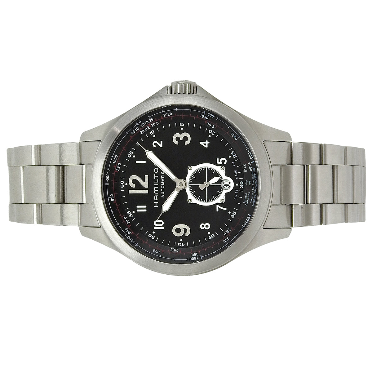 Khaki Aviation H76655133 SS Black Automatic Men's