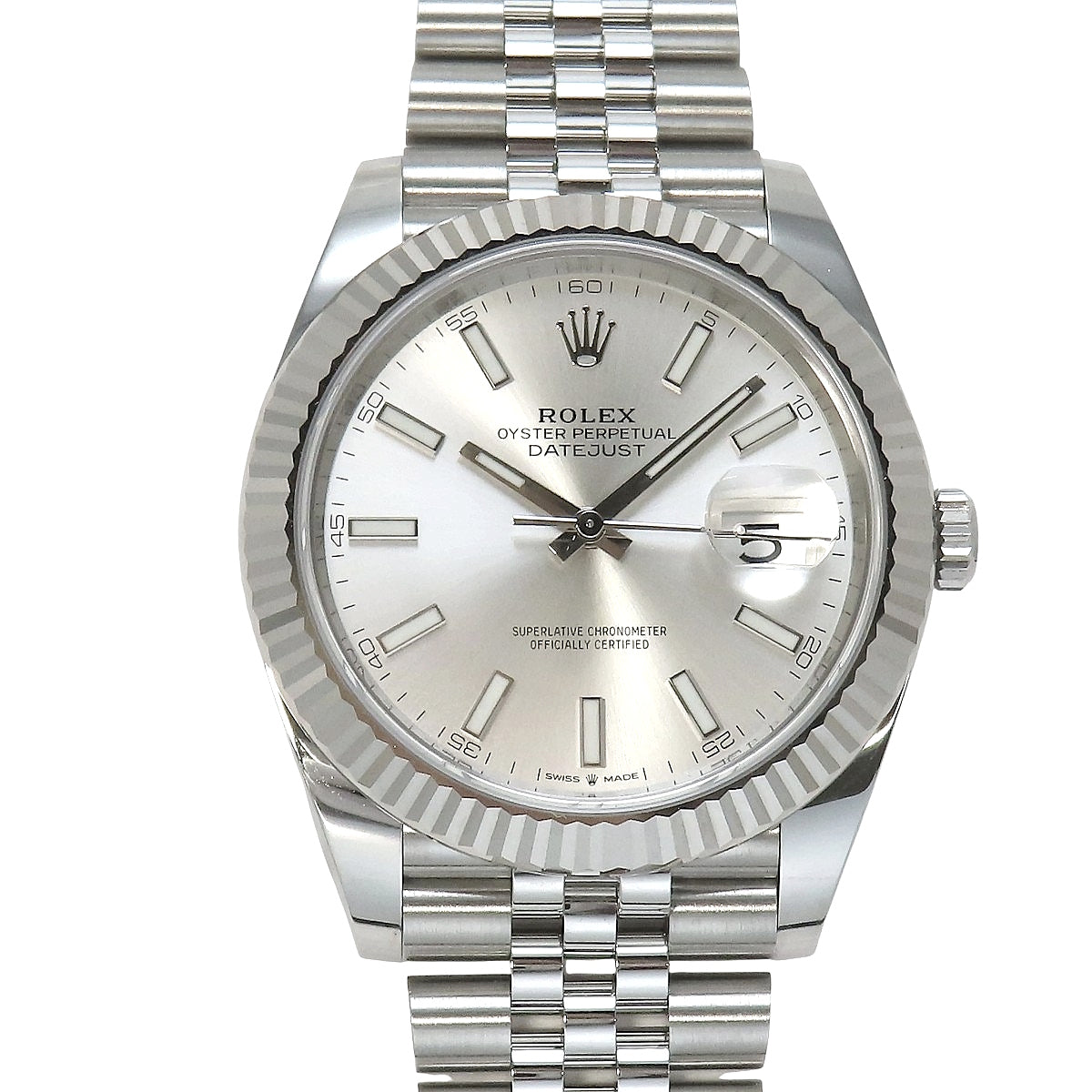 Datejust 41 126334 WG/SS Random Serial Silver Automatic Men's