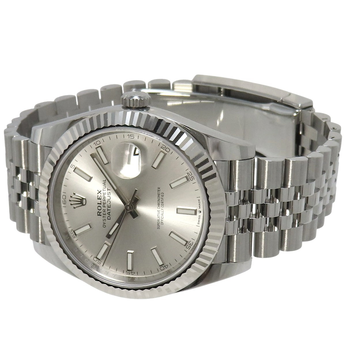 Datejust 41 126334 WG/SS Random Serial Silver Automatic Men's