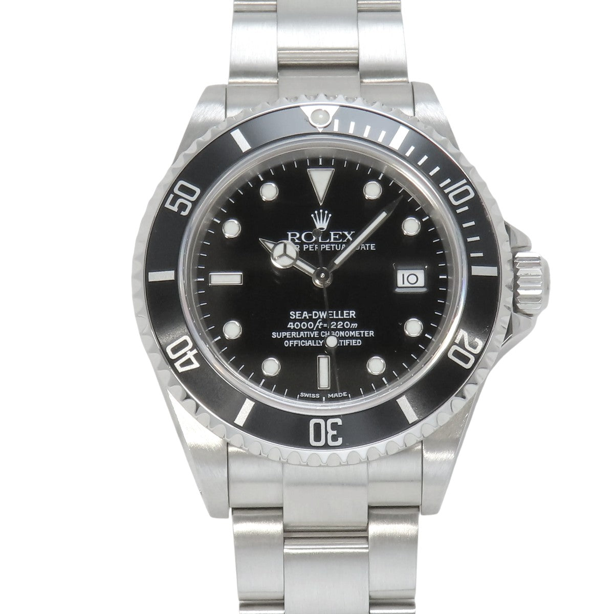 Sea-Dweller 16600 SS Y-Serial Black Automatic Men's