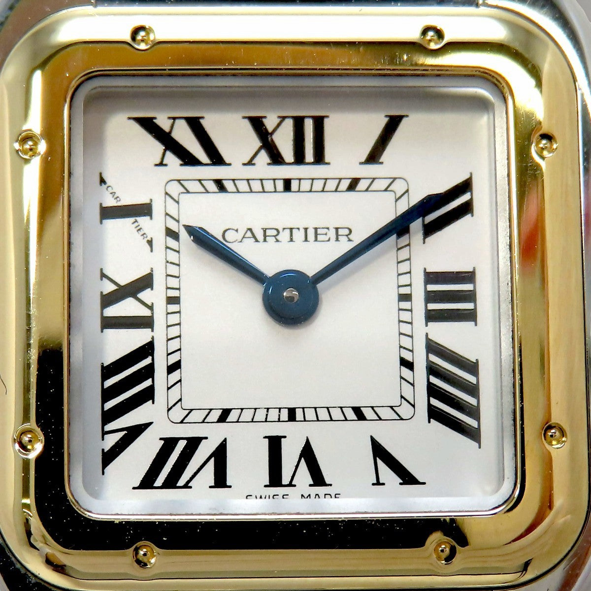 Panthère SM 2-row W2PN0006 YG/SS Silver Quartz Ladies'