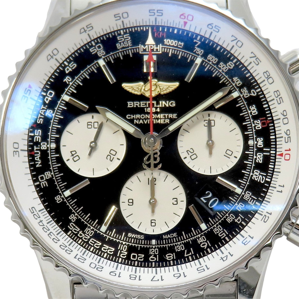 Navitimer 01 A022B01NP SS Black Automatic Men's