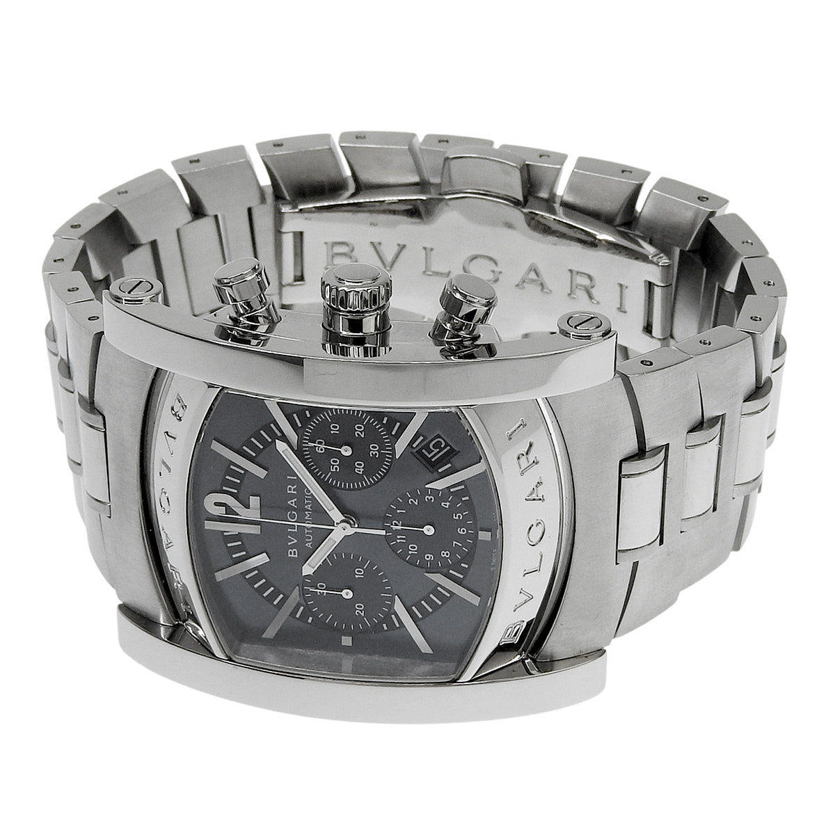 BVLGARI アショーマ AA48SCH SS グレー 自動巻き メンズ|Pre-Owned Luxury Watch Store in Shibuya 109, Tokyo|alamode