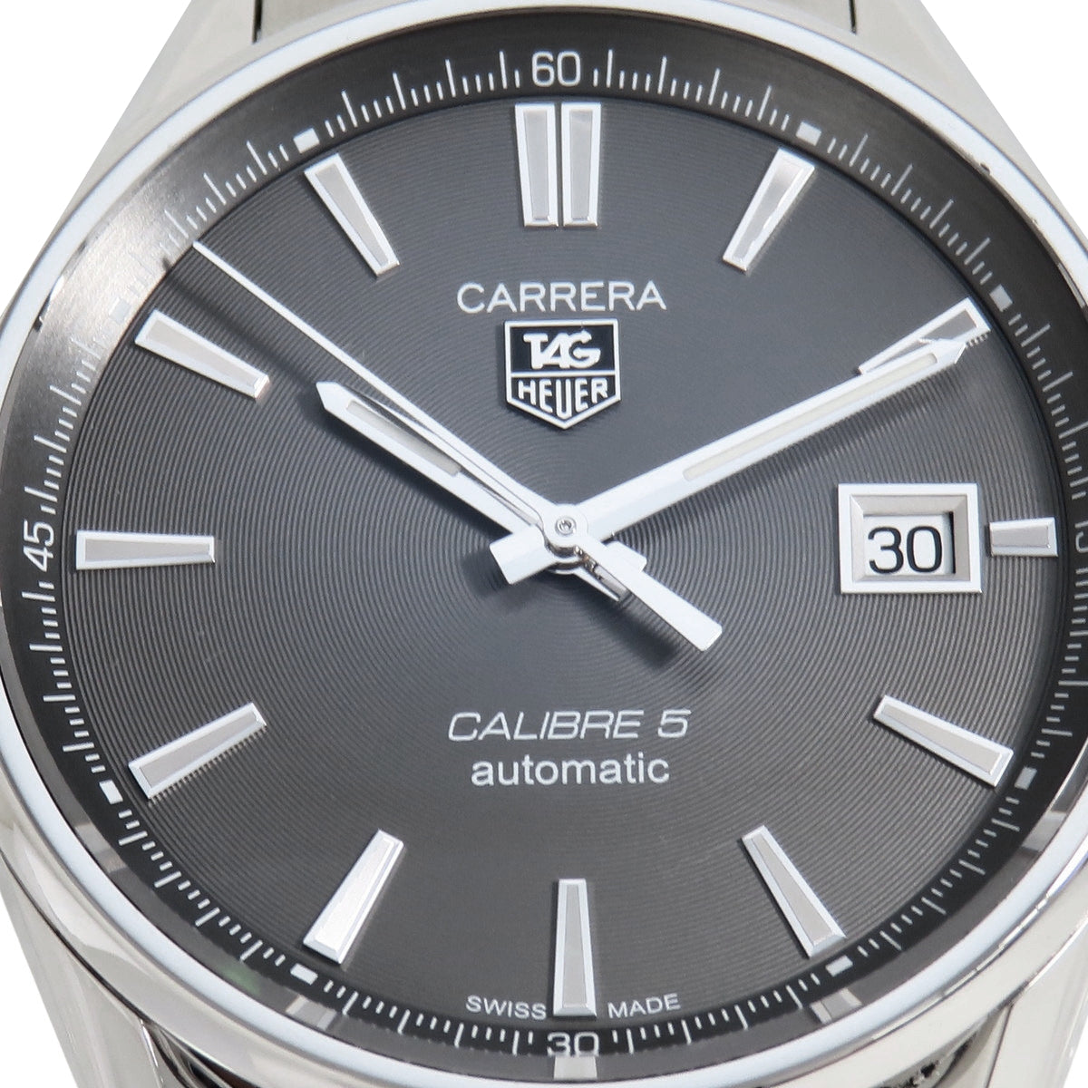 TAG HEUER カレラ WAR211C.BA0782 SS グレー 自動巻き メンズ