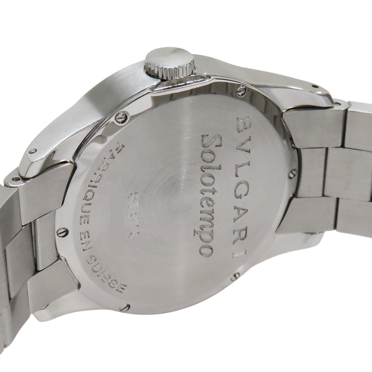 BVLGARI Solotempo ST37S SS Black Quartz Men's