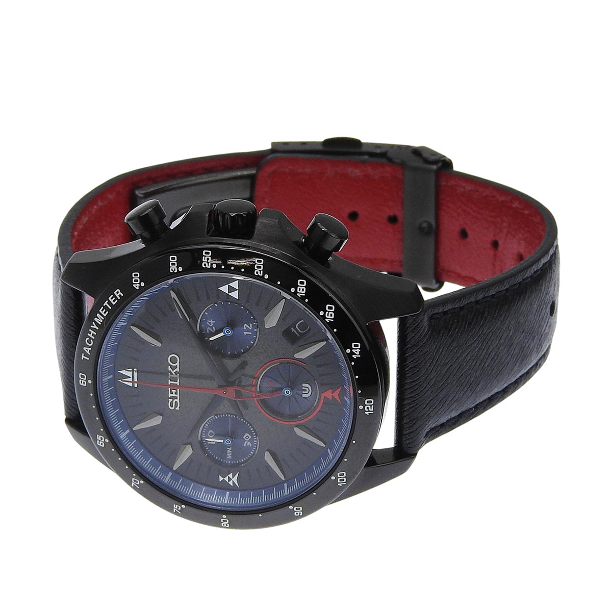 Nargacuga Model Monster Hunter 20th Anniversary Collaboration 8T63-03G0 SS/Leather Black Quartz Men's