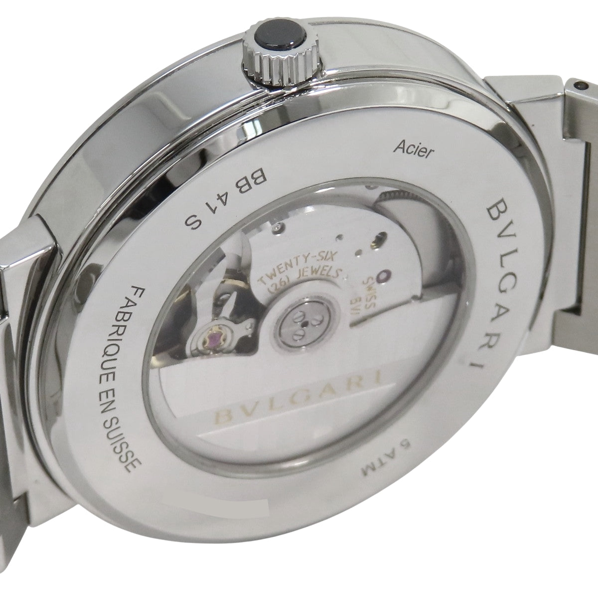 ブルガリブルガリ BB41S SS ブラック 自動巻き メンズ