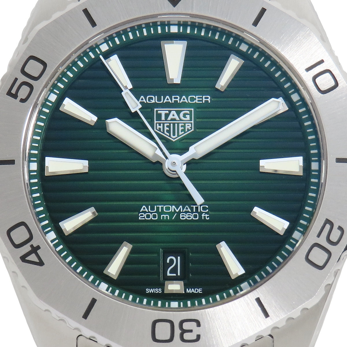 TAG Heuer Aquaracer Professional 200 WBP2115 SS Green Automatic Men's