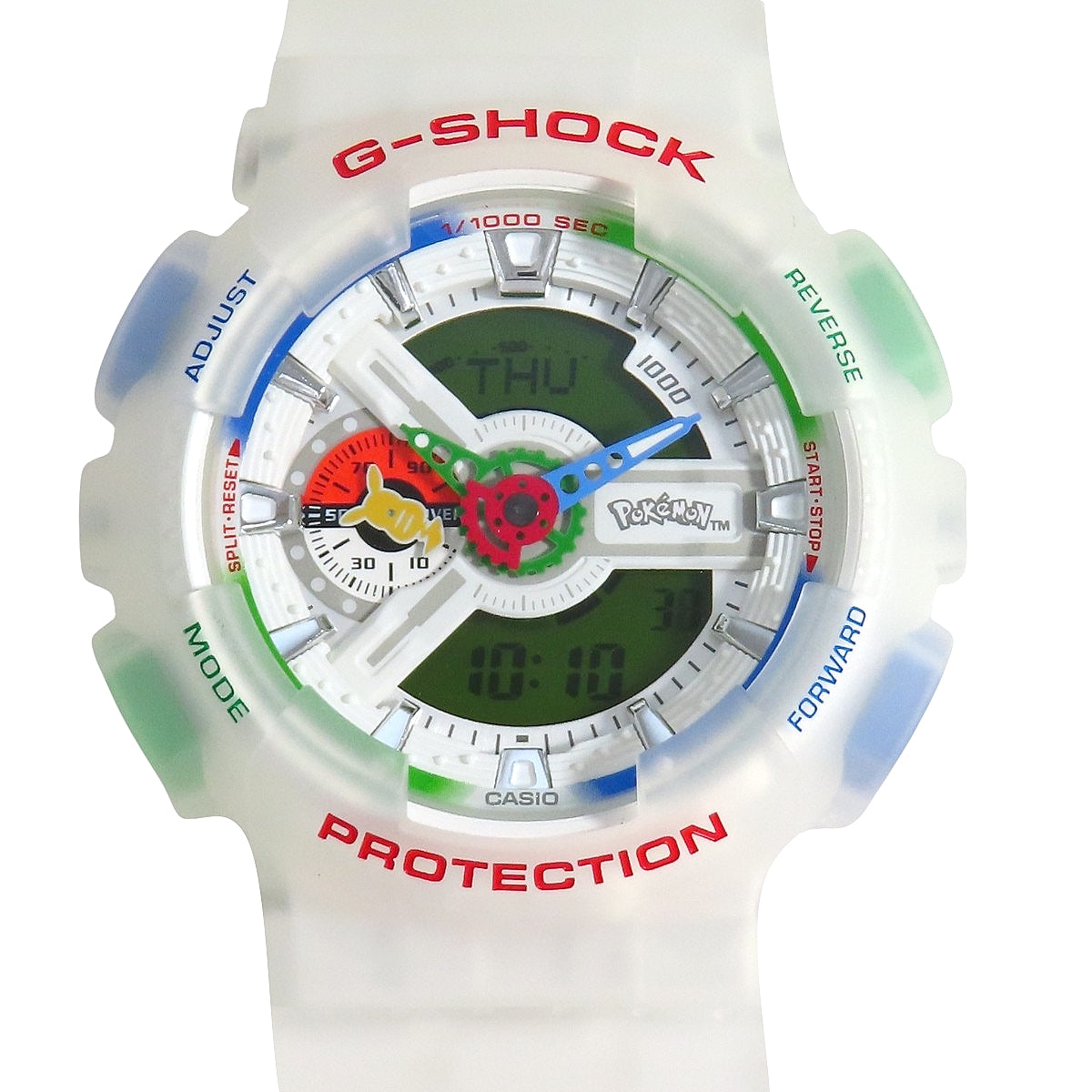 G-SHOCK 宝可梦联名款 30周年纪念限量版 GA-110PKM-7AJR RE 白色 石英男表