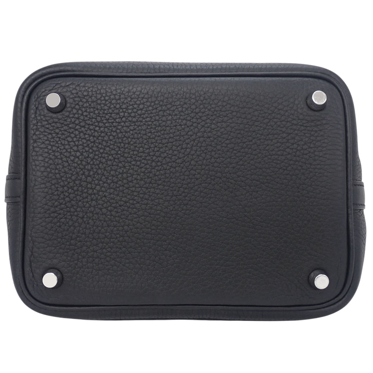 Picotain Lock Touch PM Tri-on Clémence 鳄鱼皮 洛可丽 钯金五金 黑色 D刻印