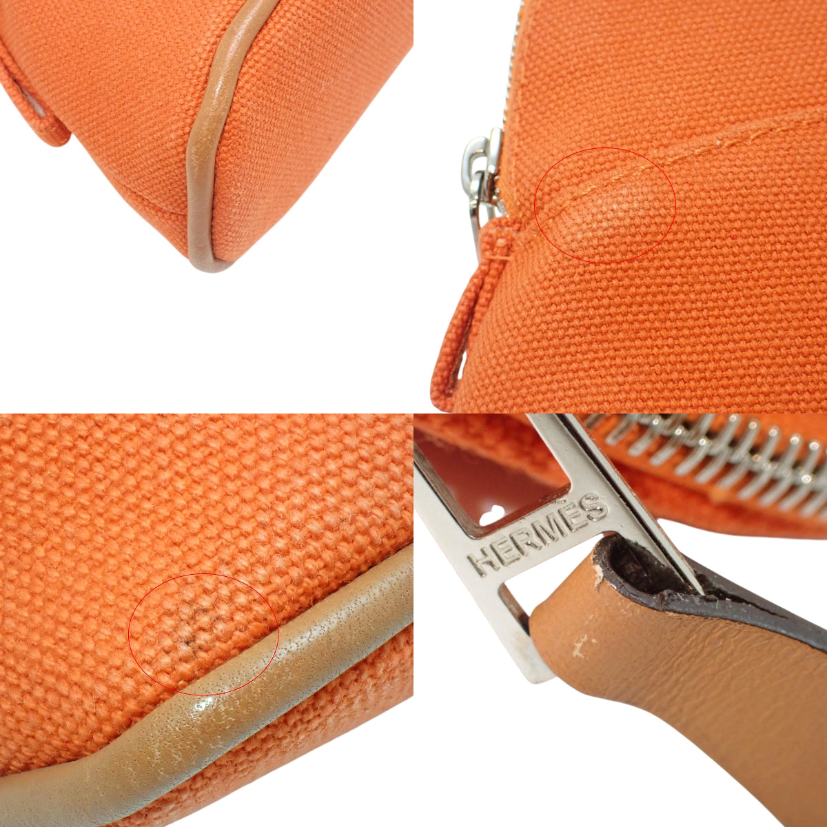 Boulier Pouch Mini-Mini Cotton Canvas Orange