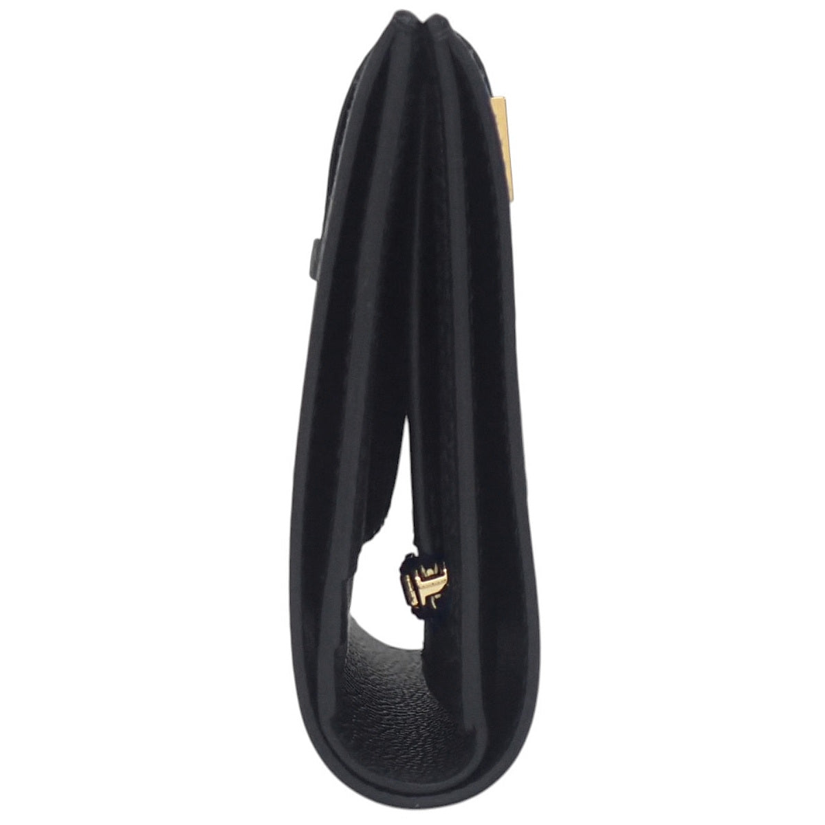 Van Compact Beau Épsoin Black Gold Hardware K Stamp