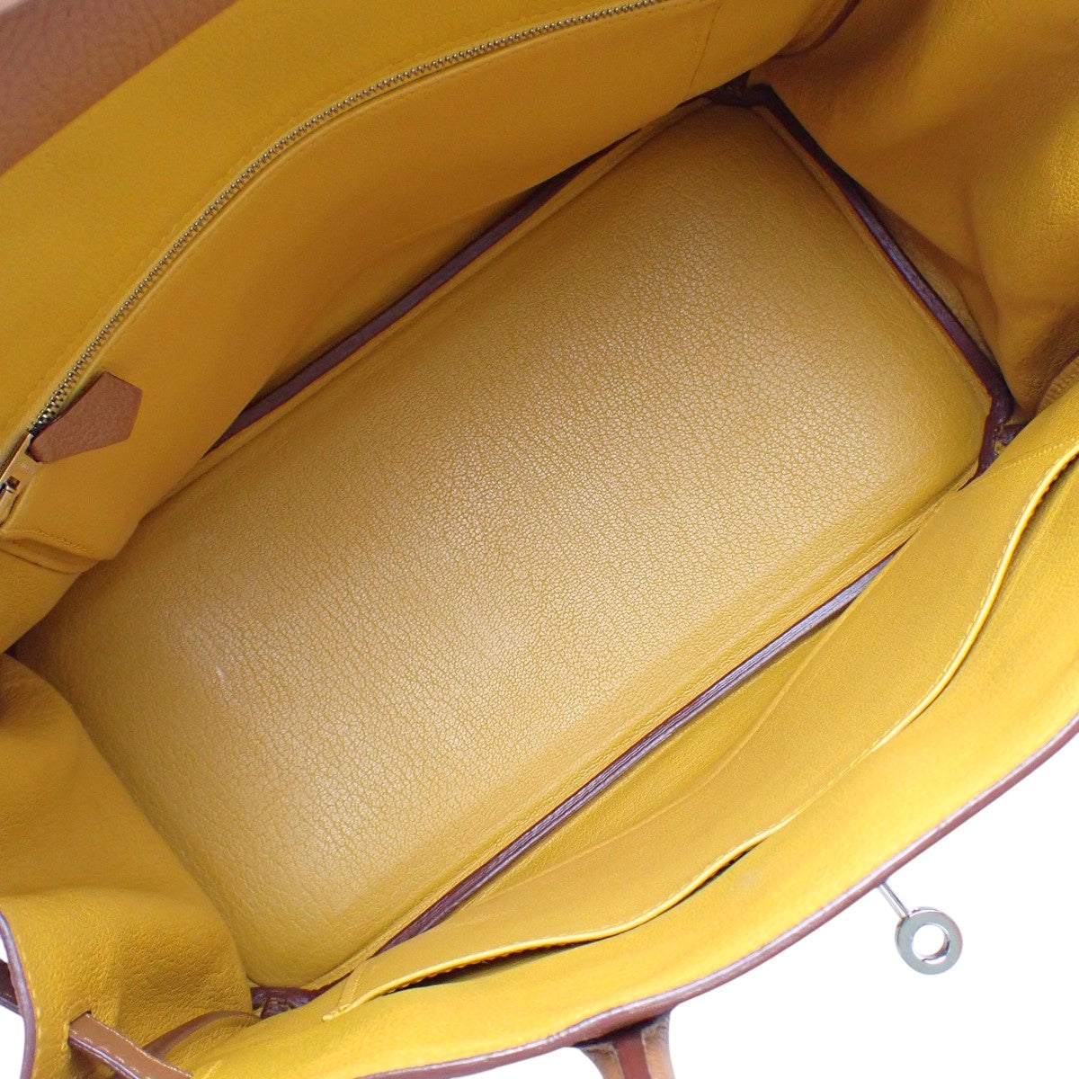 Birkin 30 Officer Togo Voie Swift Palladium Hardware Gold Jaune Ambre Silver Hardware C Stamp