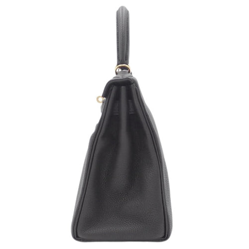 Kelly 28（内缝线）Taurillon Clemence 皮革两用单肩包，带 X 印章