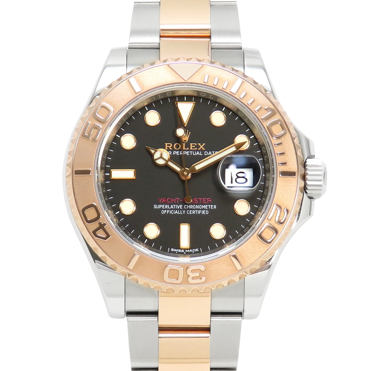 [Warranty Included] 116621 Yacht-Master PG/SS Random Number Automatic Black