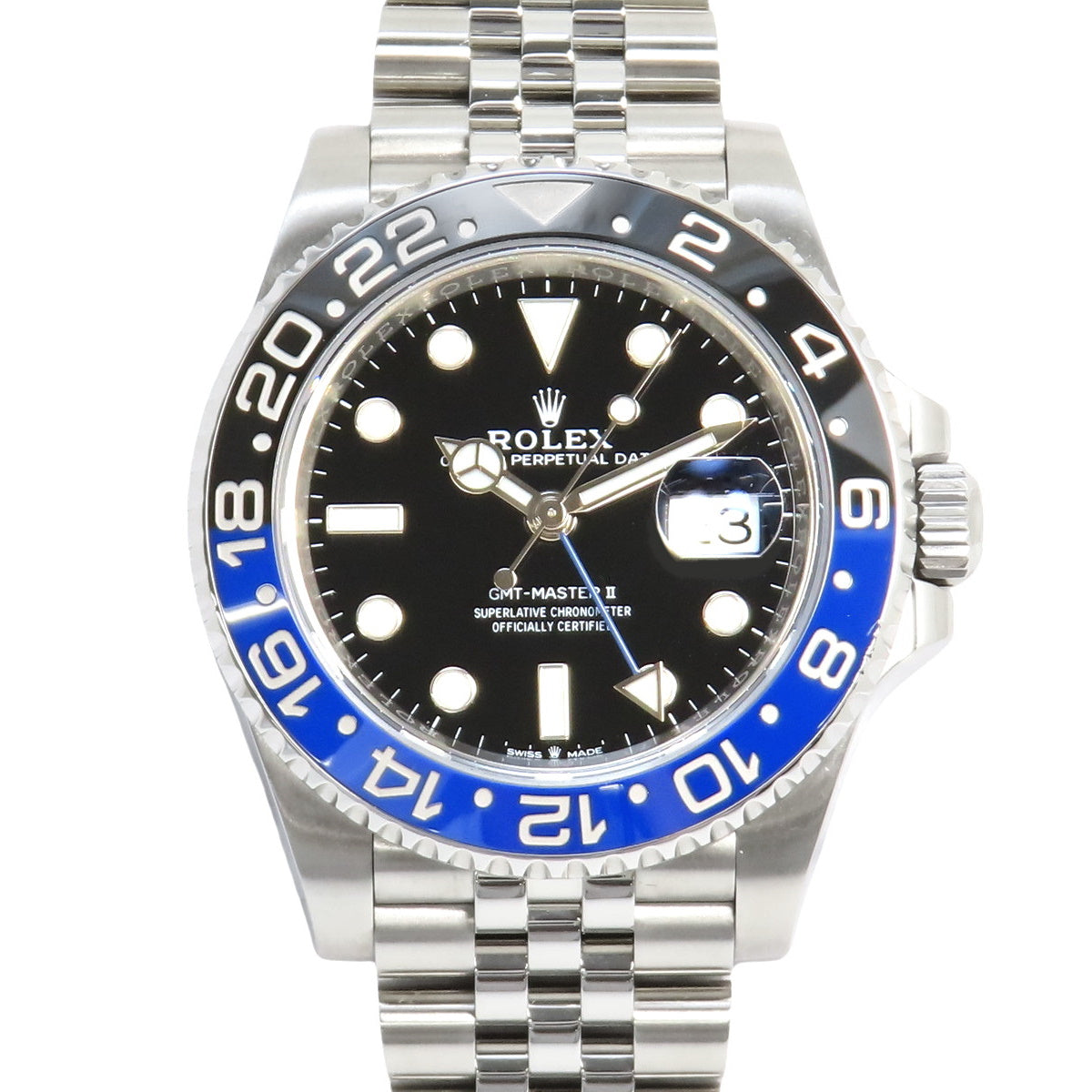 [保修在内] 126710BLNR GMT-Master II 不锈钢随机数字自动黑色 Jubilee 表带