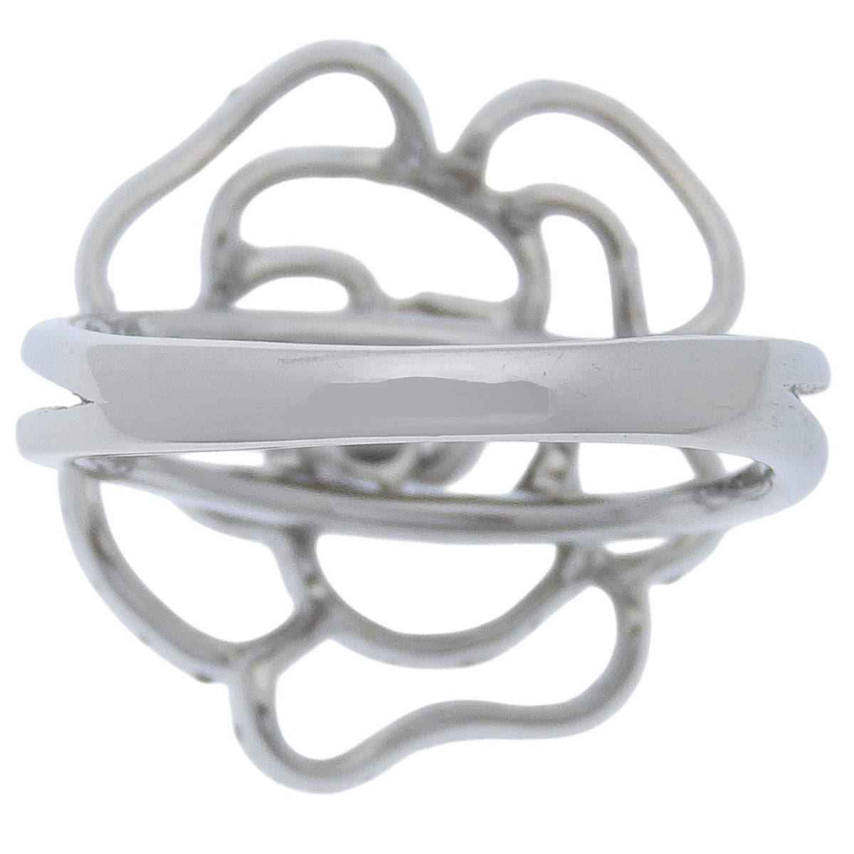 Camellia Diamond Ring BLD0.43/D0.09 K18 White Gold WG