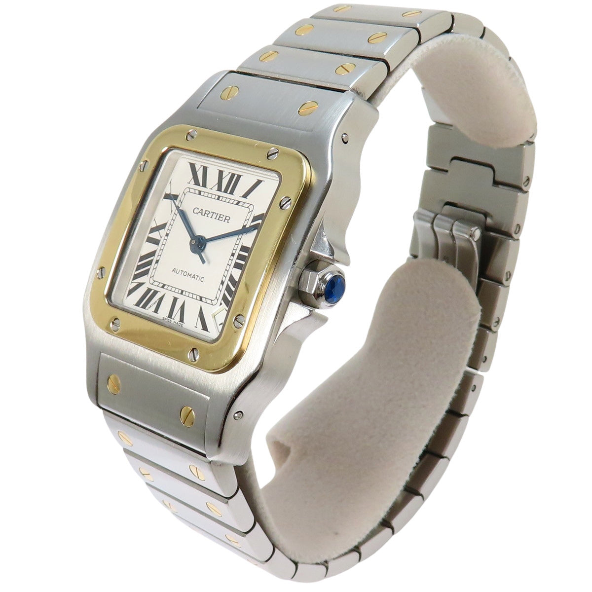 [With Warranty] W20099C4 Santos-Guilbert XL YG/SS Automatic White Dial