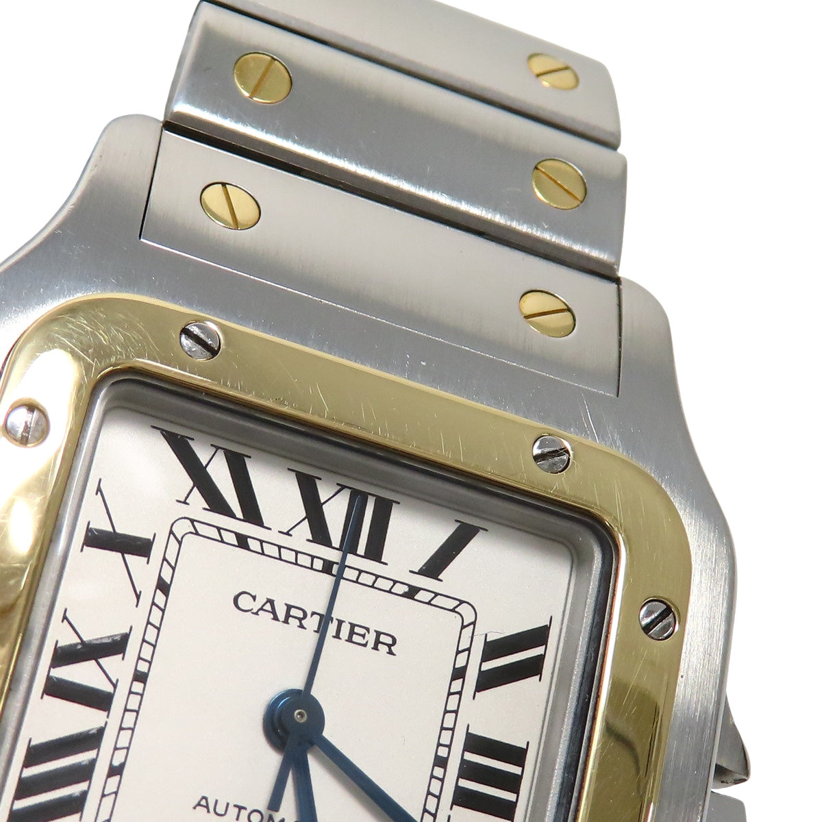 [With Warranty] W20099C4 Santos-Guilbert XL YG/SS Automatic White Dial