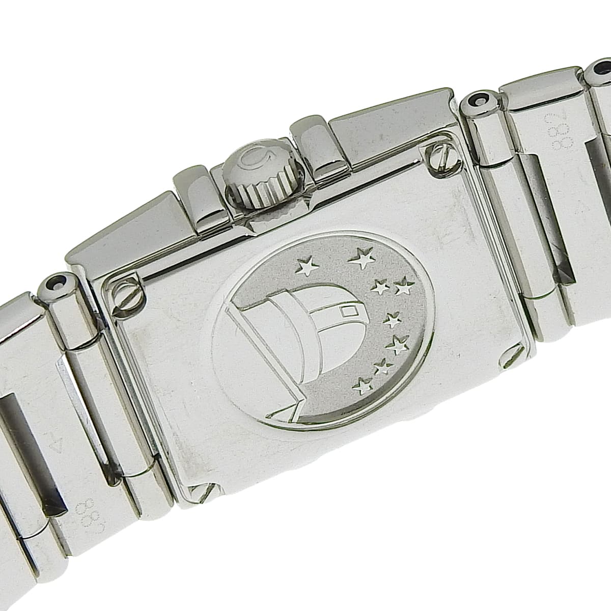 Constellation Cale 1535.71 SS Shell Dial Bezel Diamond Quartz Women's