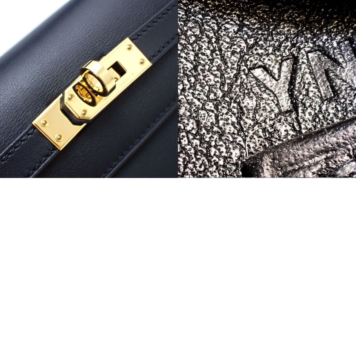 ポシェットケリー スイフト ブラック ゴールド金具 Y刻印