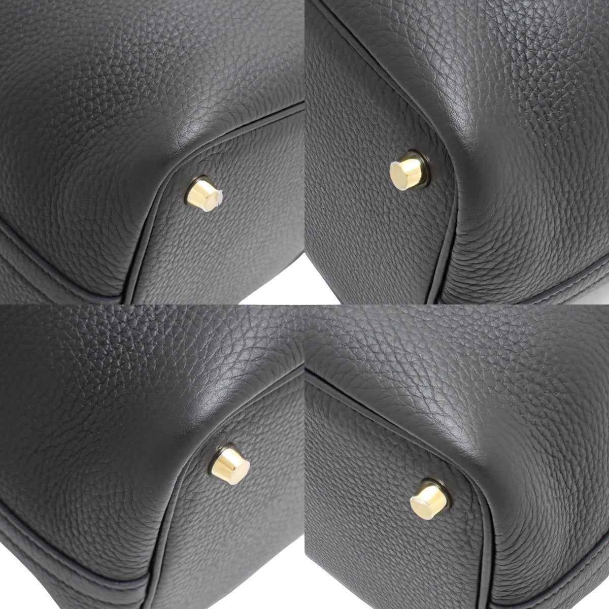 【新品】ピコタンロックPM トリヨンクレマンス ブラック ゴールド金具 W刻