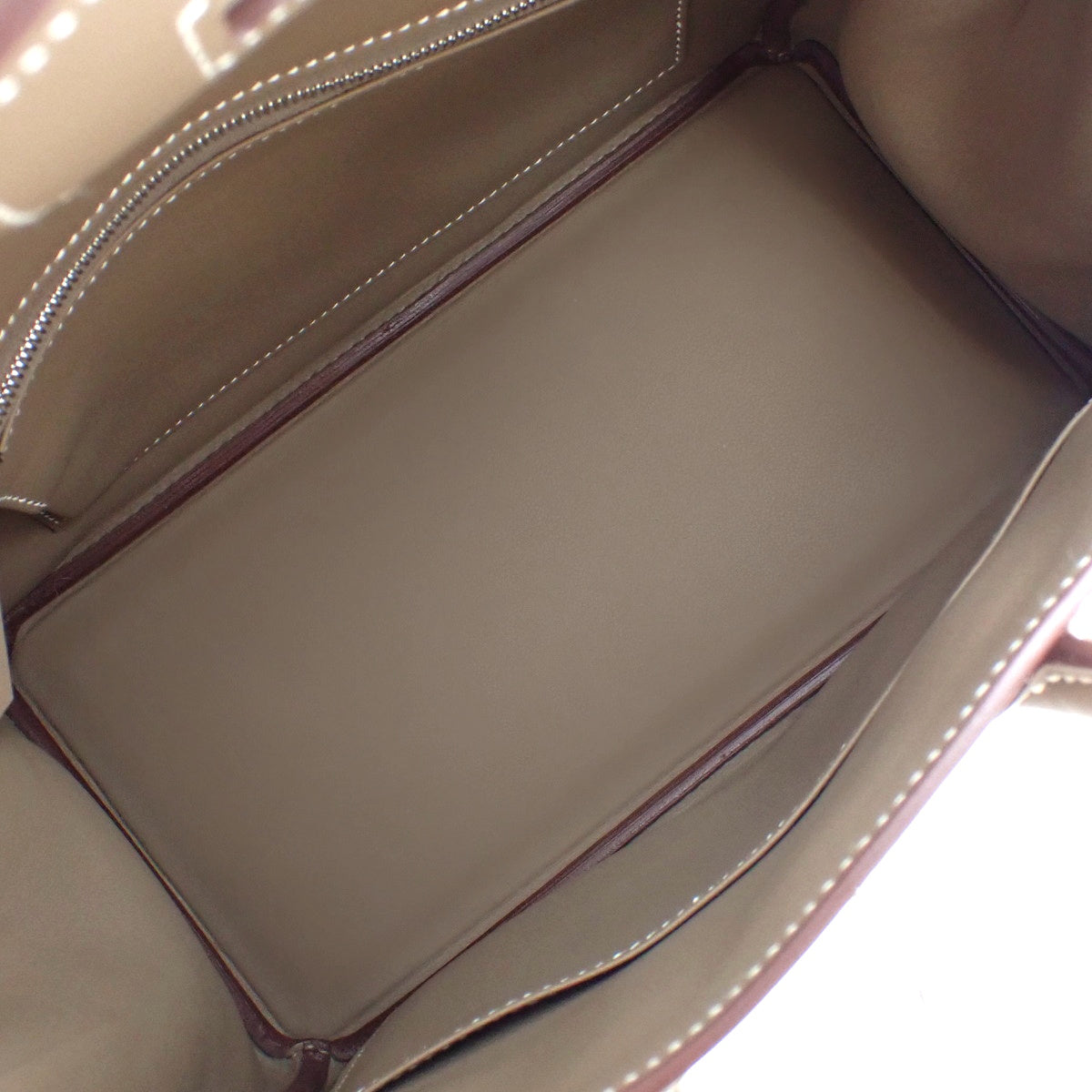 [New] Birkin 25 Swift, Palladium Hardware, Etoupe/Etoupe, Silver Hardware, K stamp.