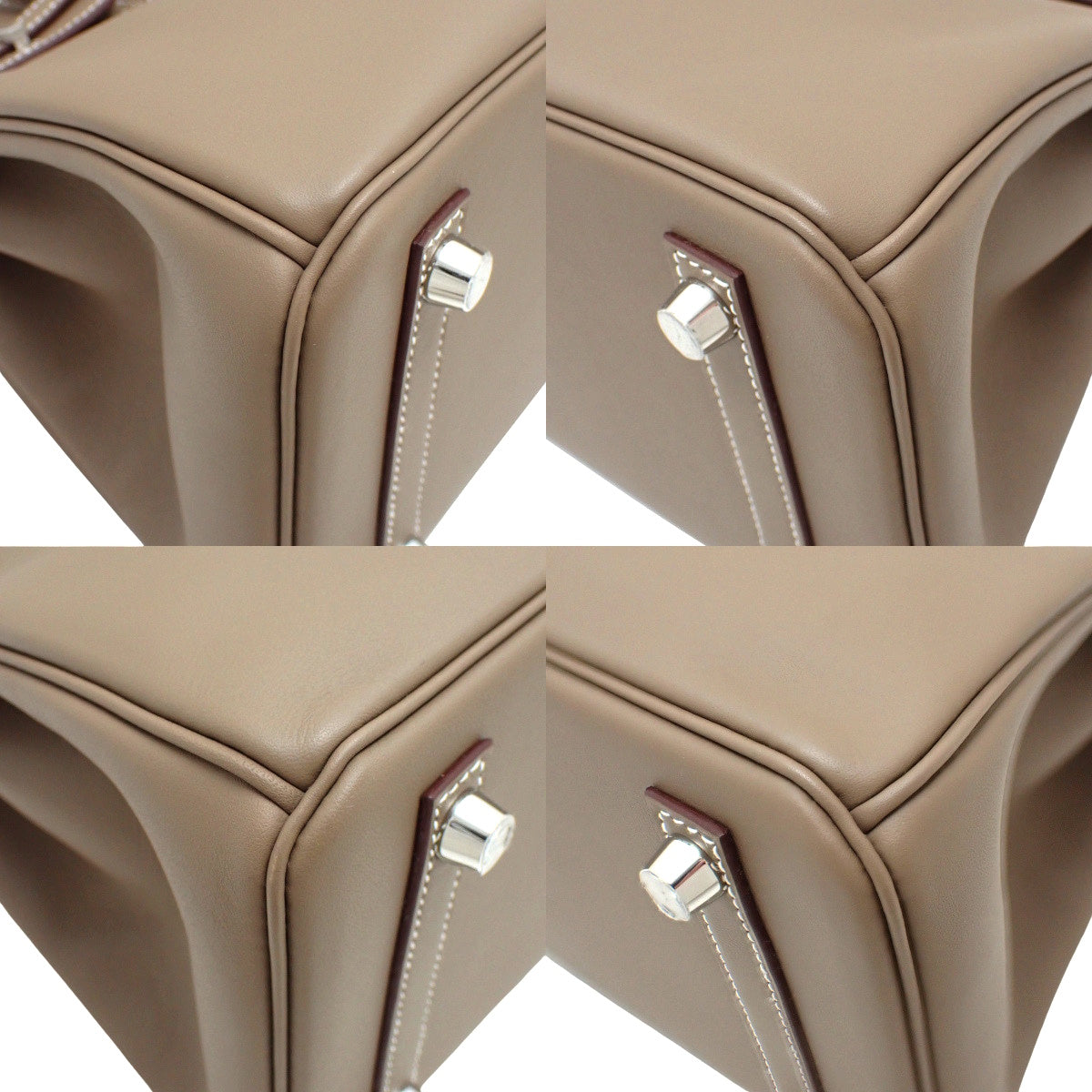 [New] Birkin 25 Swift, Palladium Hardware, Etoupe/Etoupe, Silver Hardware, K stamp.