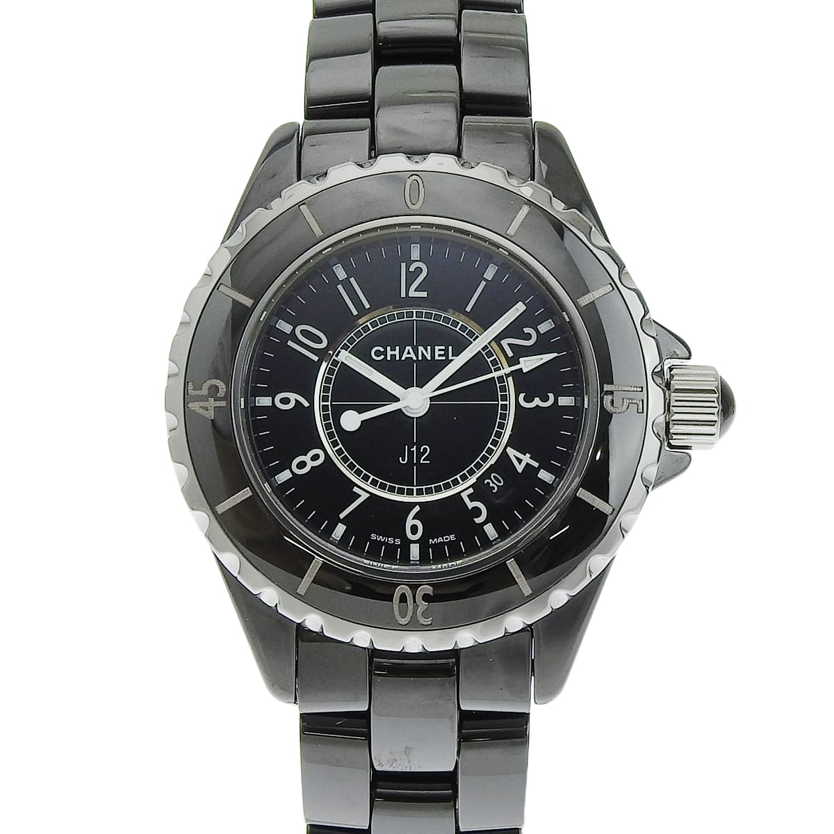 J12 H0682 セラミック/SS ブラック クオーツ