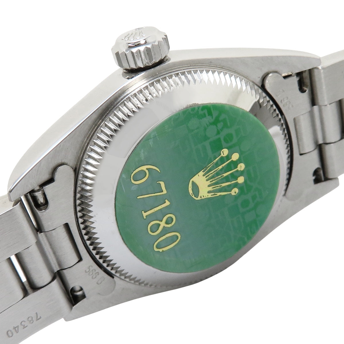 67180 蚝式恒动型 不锈钢 SS U字头自动上链 白色 银色