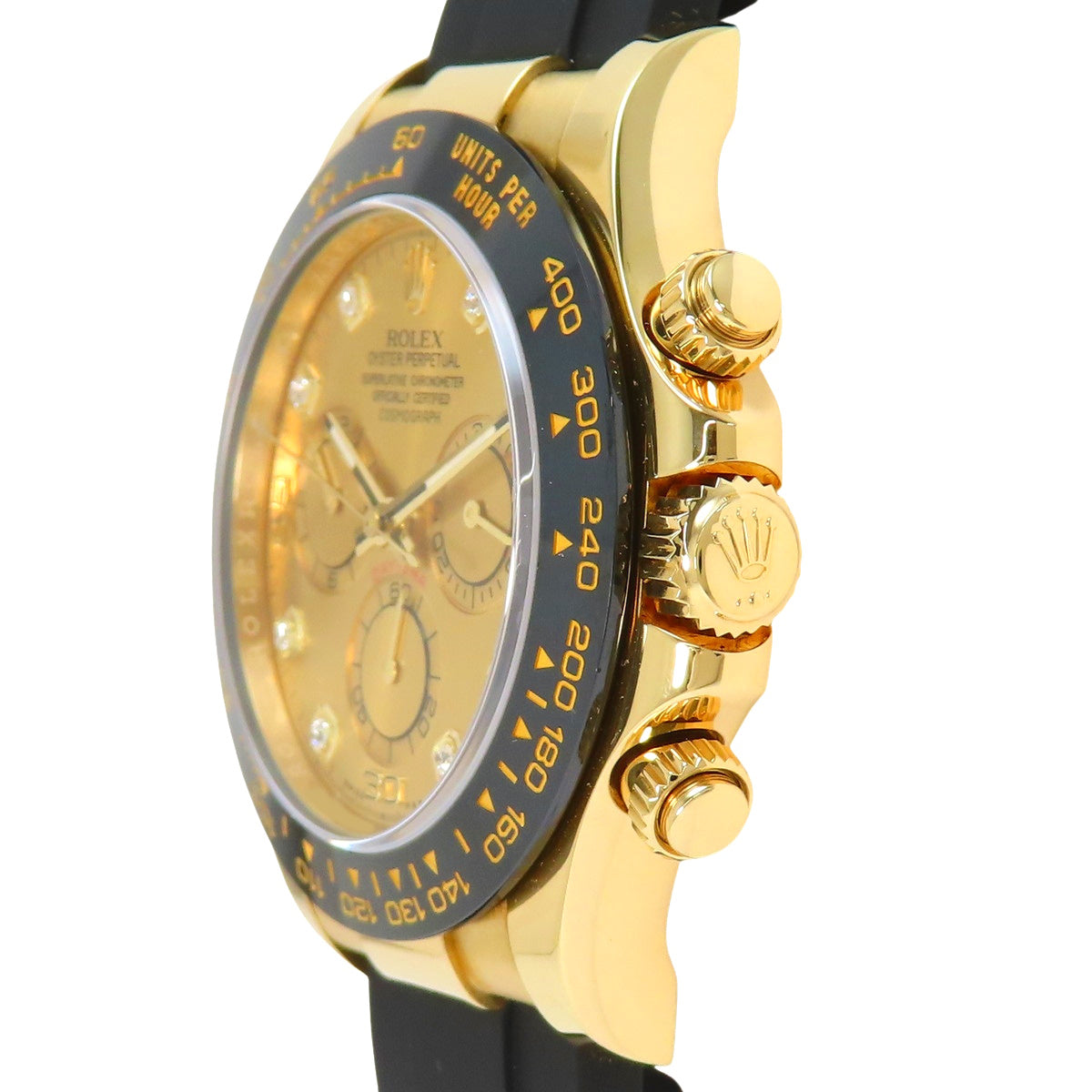 迪通拿 116518LNG YG/橡胶表带 随机编号 金色 自动上链