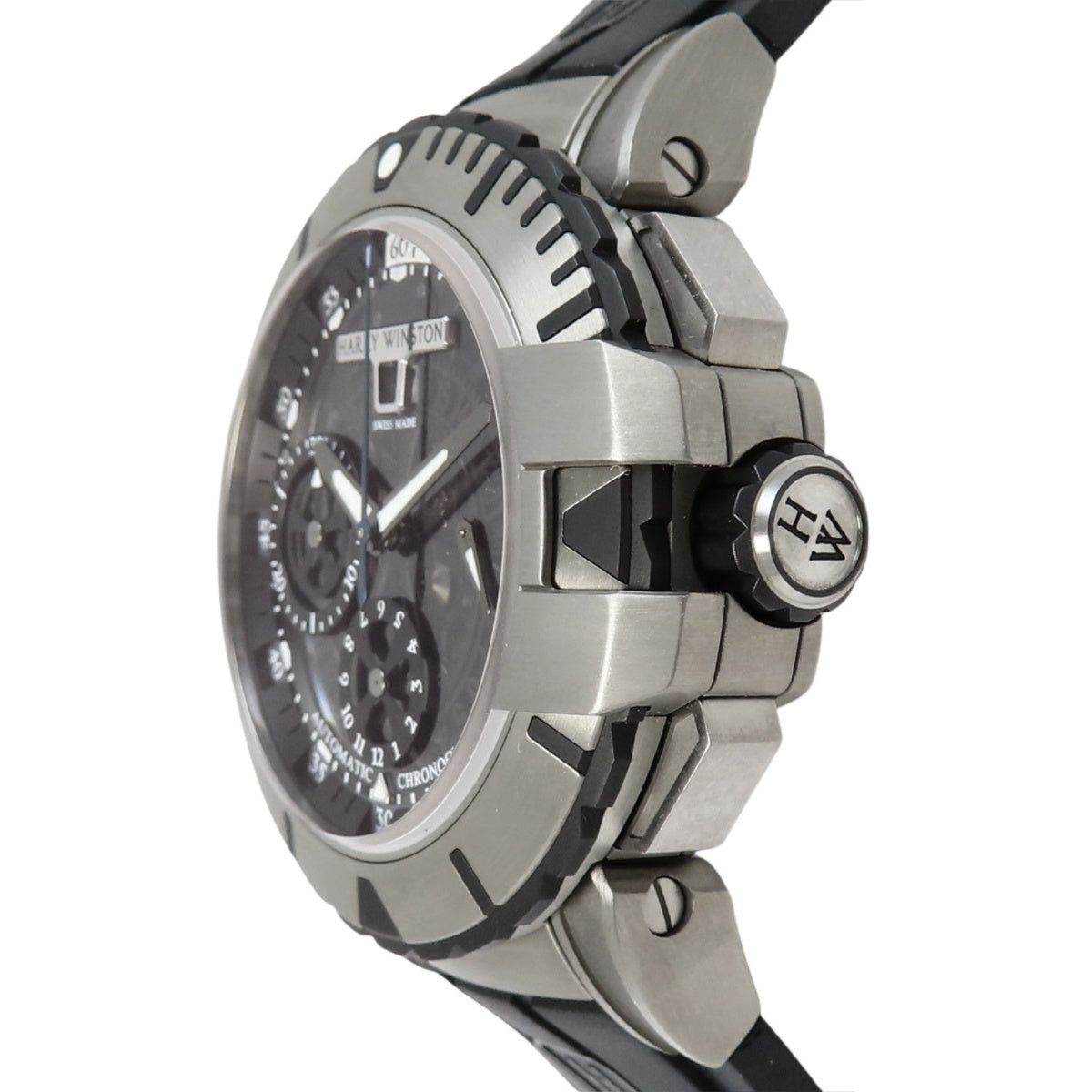 OCSACH44ZZ001 海洋计时腕表 锆金属/橡胶 自动上链 黑色