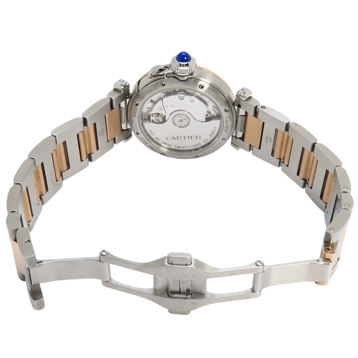 帕莎 W2PA0008 K18 粉红金 PG 自动上链 2021年11月购入 银色 银色