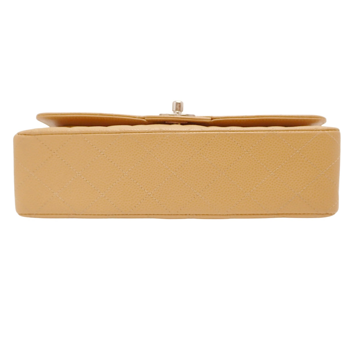 Matelasse 25, Coco Mark chain shoulder bag, caviar skin, beige.