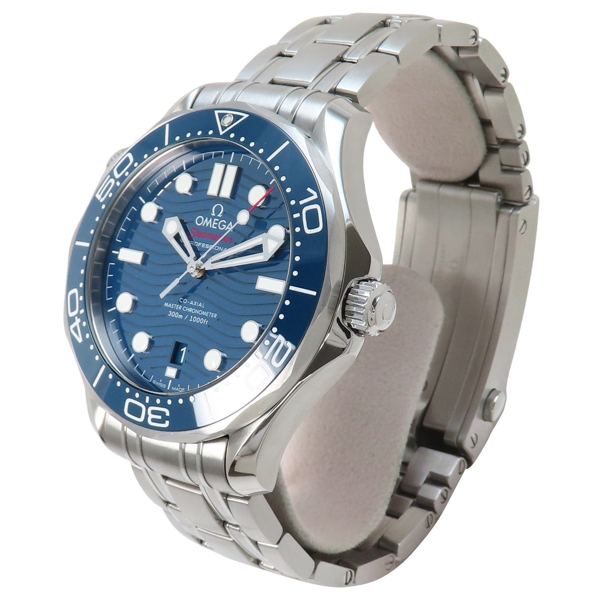 210.30.42.20.03.001 海马系列300米潜水表 不锈钢自动上链 蓝色