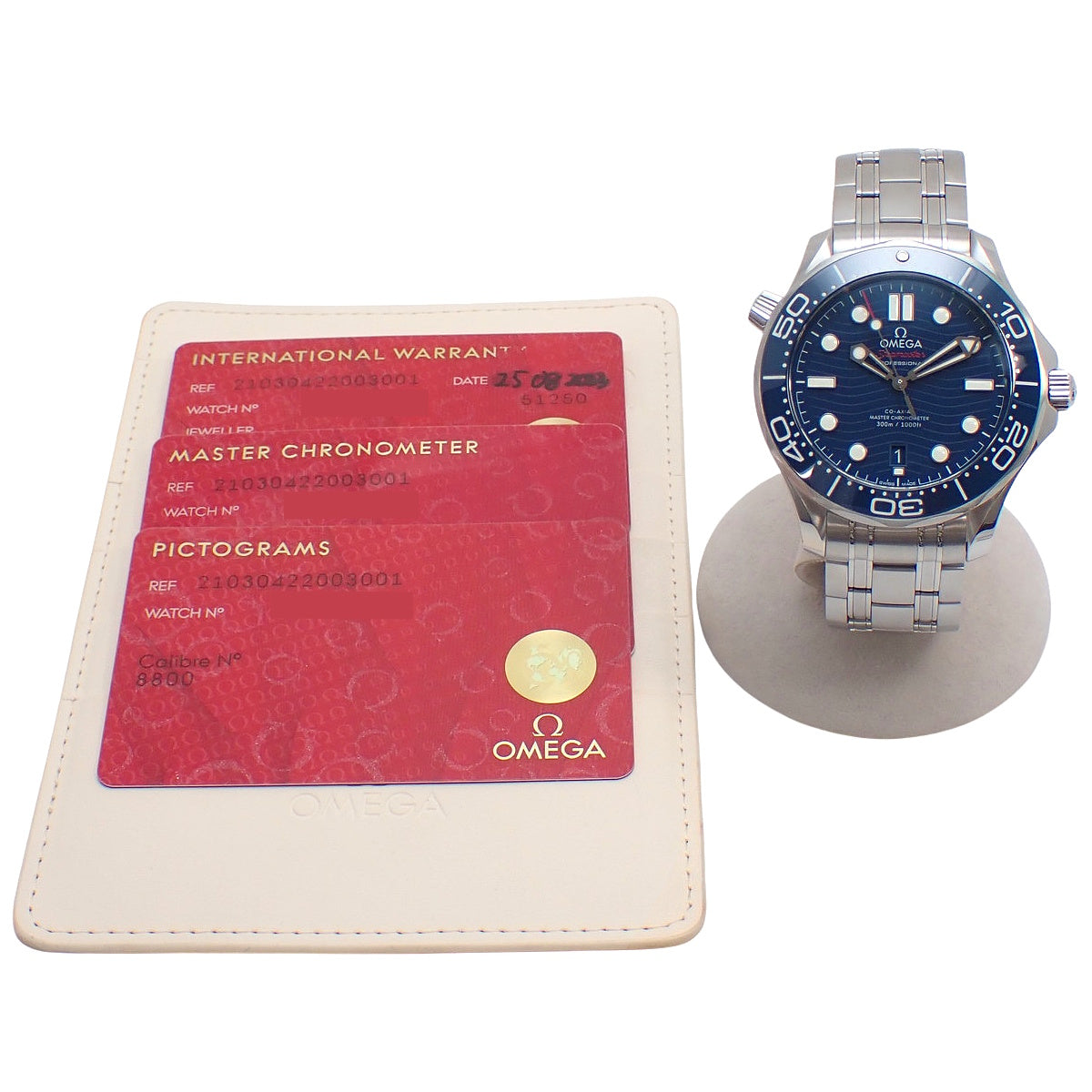 210.30.42.20.03.001 海马系列300米潜水表 不锈钢自动上链 蓝色