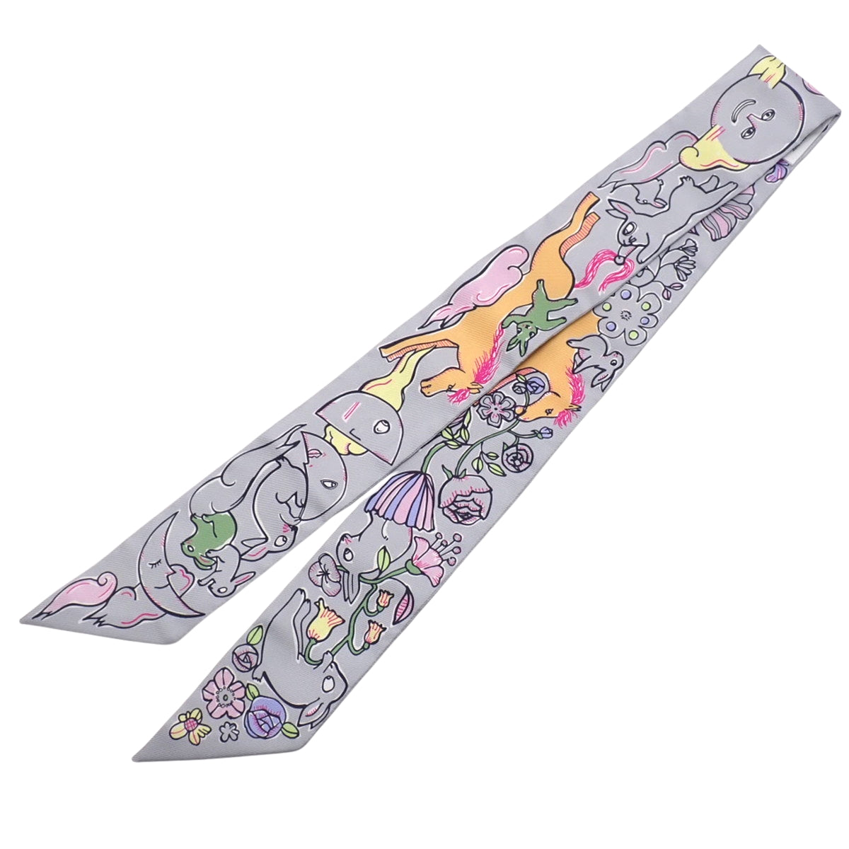 Mille Et Un Lapins 千と一のウサギ ツイリー シルク グリペール ローズ ジョーヌ