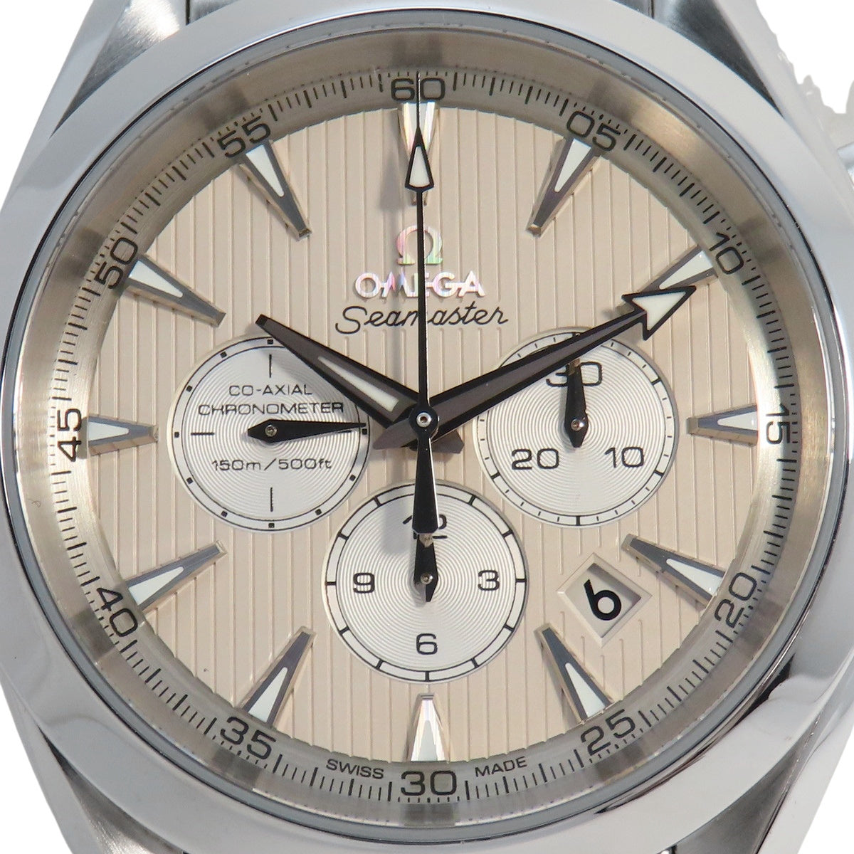 海马系列Aqua Terra计时腕表150米 231.10.44.50.09.001 不锈钢白色自动男士腕表