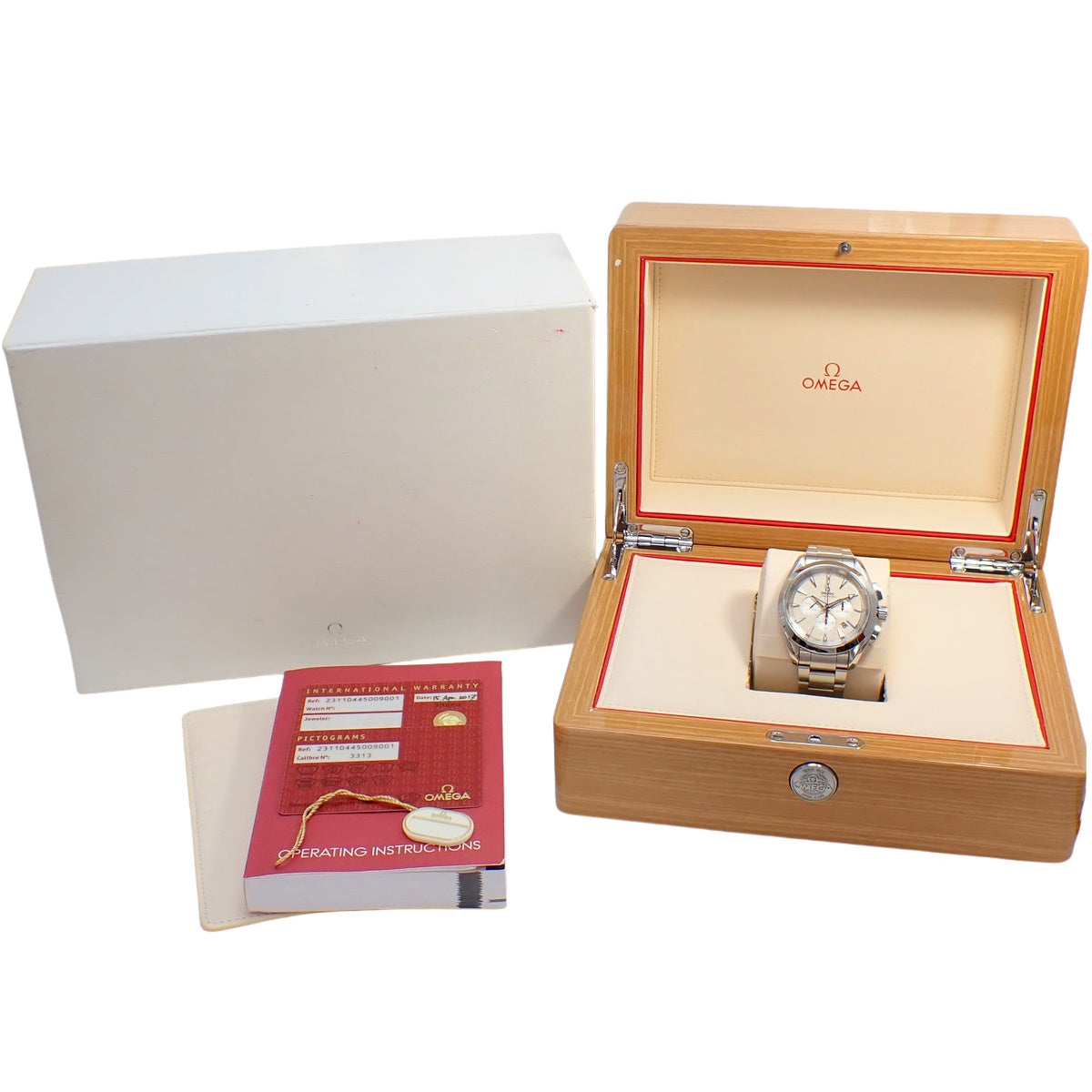 海马系列Aqua Terra计时腕表150米 231.10.44.50.09.001 不锈钢白色自动男士腕表