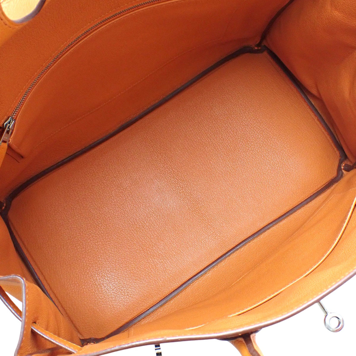 Birkin 35 爱普生橙色银色五金 Q 印章