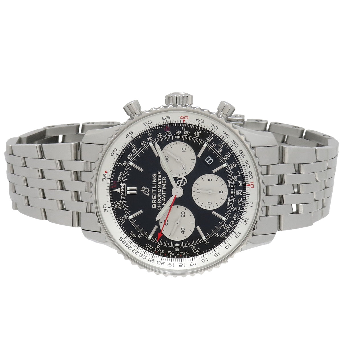 ナビタイマー B01 クロノグラフ AB0121211B1A1 SS ブラック 自動巻き メンズ