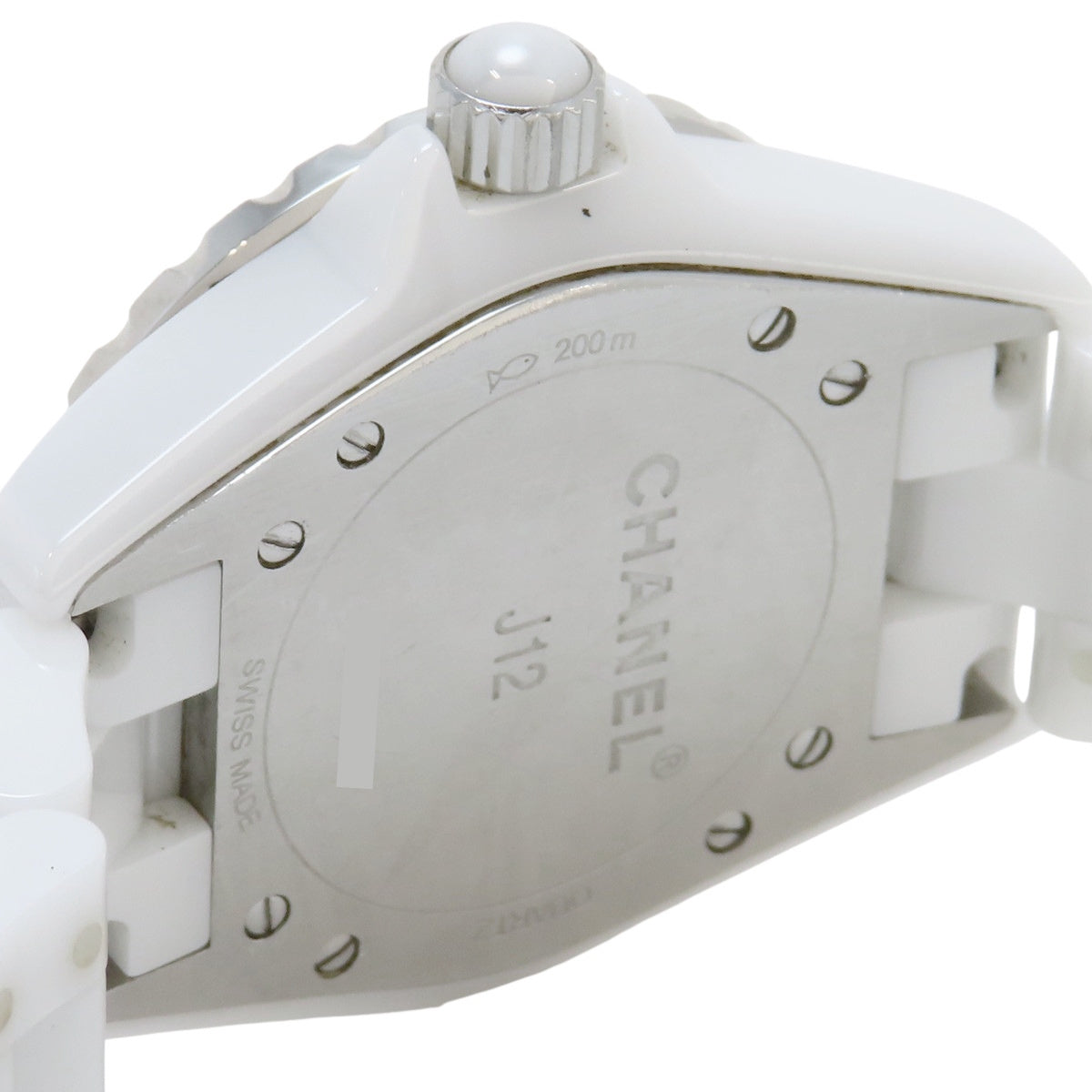 J12 H2422 CE ホワイトシェル文字盤 8Pダイヤモンド クオーツ レディース