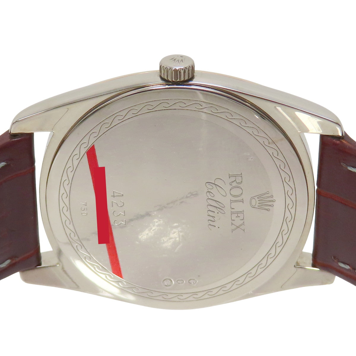 チェリーニ ダナオス 4233/9BIC PG/WG/革 ランダム番 ホワイト 手巻き メンズ