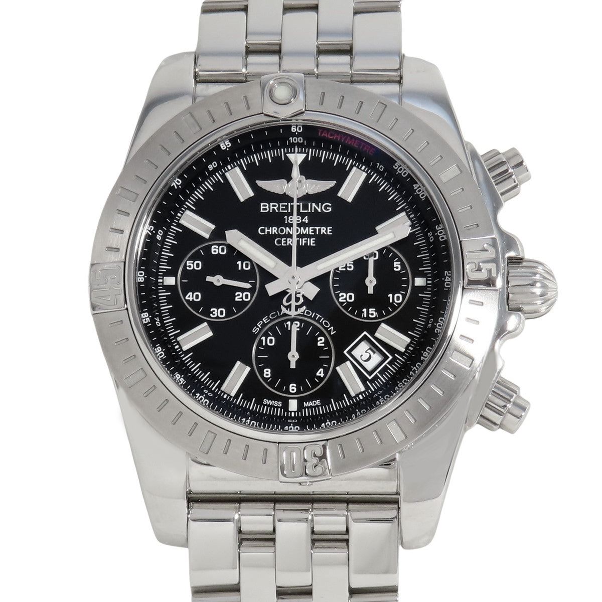 クロノマット 44 AB01151 SS ブラック 自動巻き メンズ