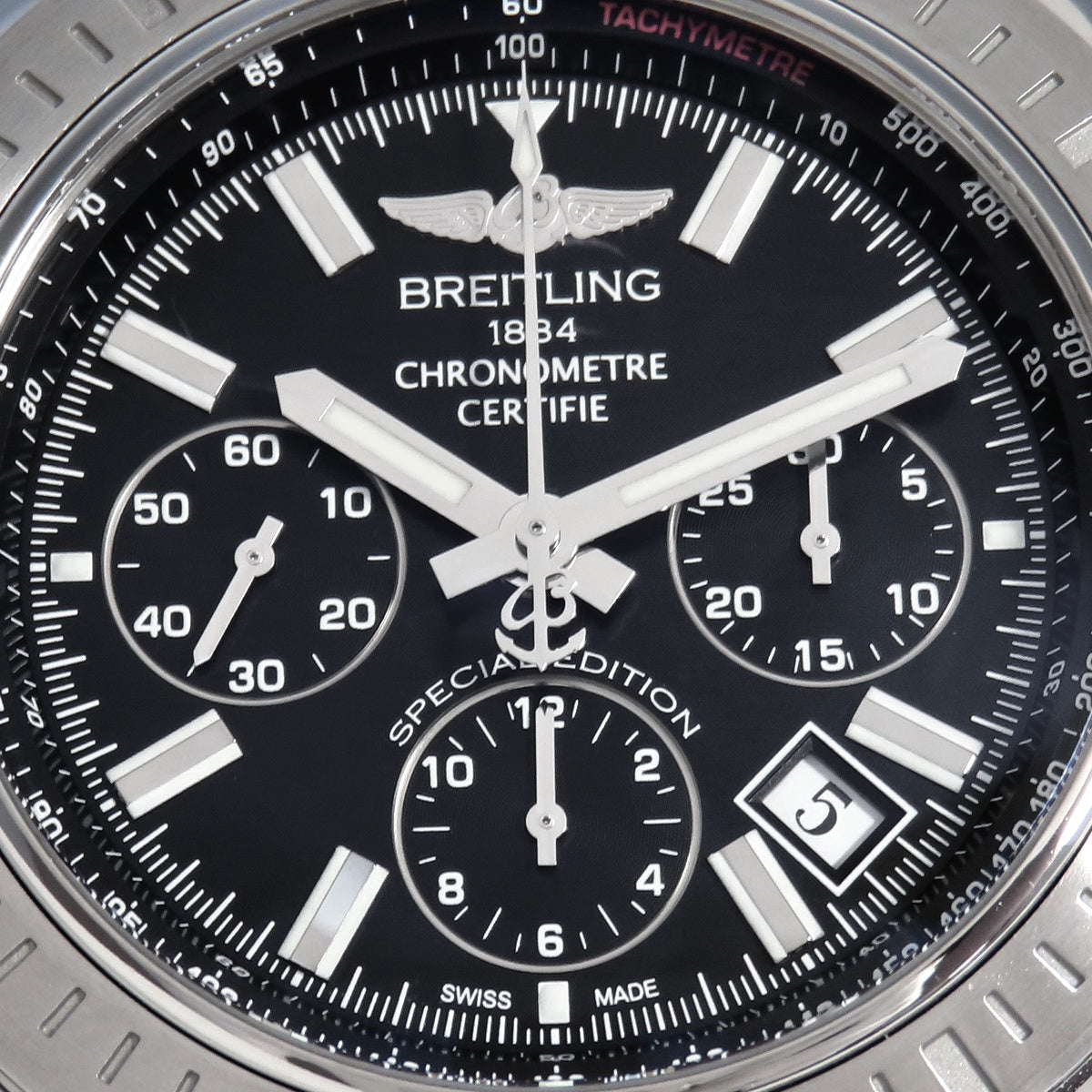 Chronomat 44 AB01151 SS Black Automatic Men's