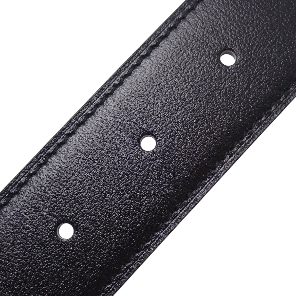 Constance H Belt Reversible 85 Box Calf Togo Gold Black W Stamp