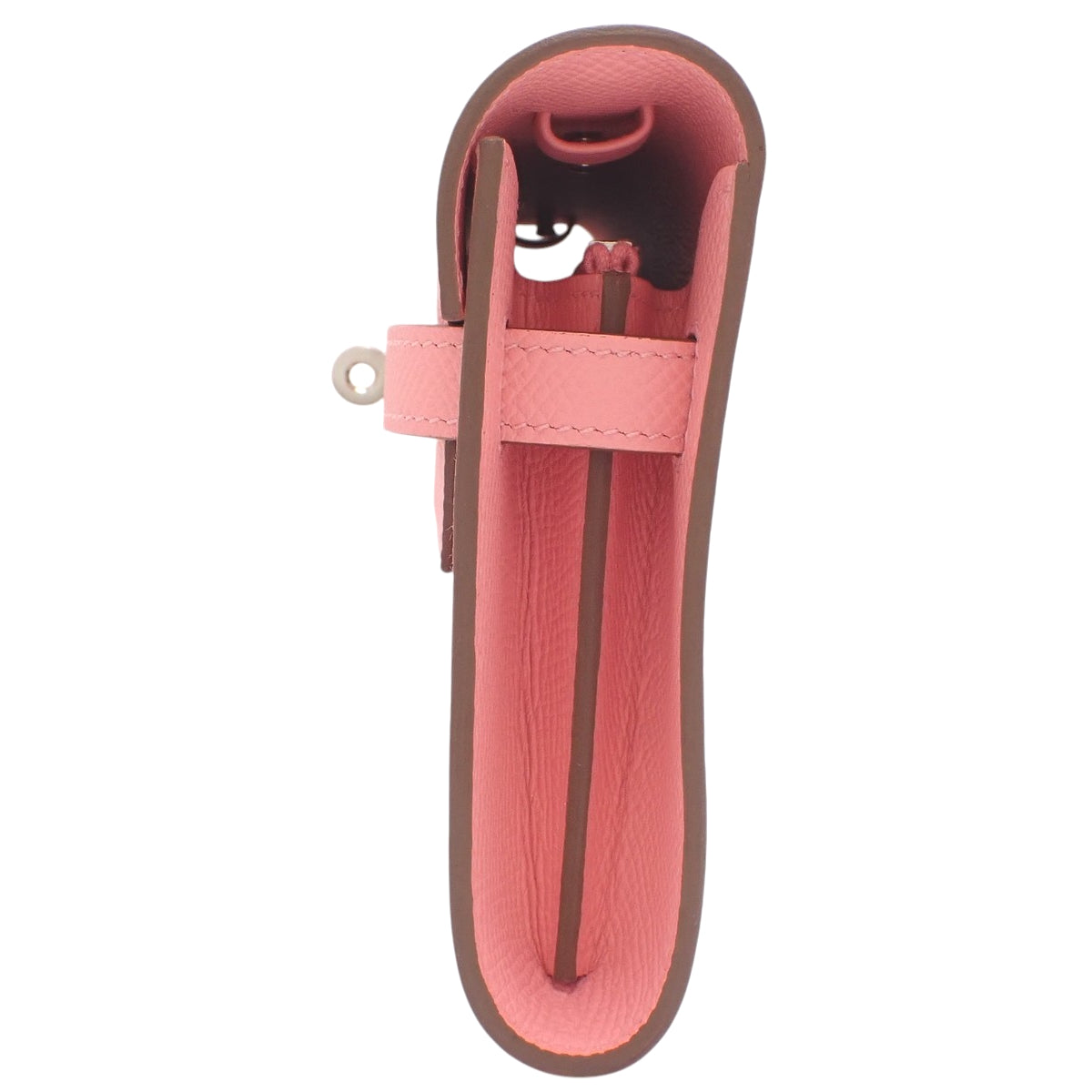 HERMES ケリーウォレット トゥーゴー ヴォーエプソン パラジウム金具 ローズコンフェッティ シルバー金具 K刻印｜Vintage Hermès Speciality｜Aoyama & Omotesando, Tokyo｜ORANGE BOUTIQUE