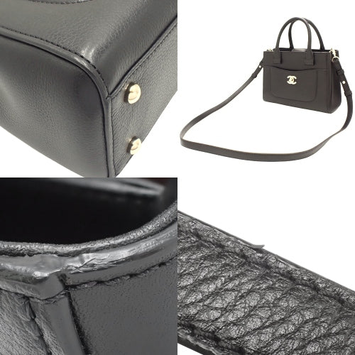 Neo Executive Tote, Calfskin, Black, A69929, CC logo, 2-way shoulder bag, shoulder and crossbody.