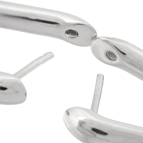 ハードウェア ラージ リンク ピアス シルバー SV925 アクセサリー ジュエリー