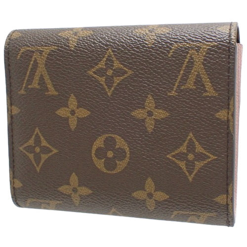 Monogram Ariane Portefeuille Tri-fold Wallet, Mini Wallet, Small Accessory, Monogram Canvas, Rose Ballerine, M62037